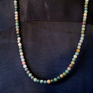 Colorful Beaded Stone Necklace